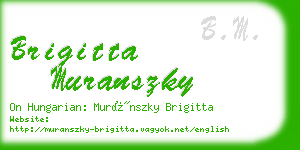 brigitta muranszky business card
